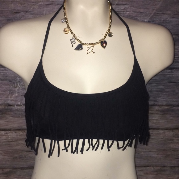 Victoria’s Secret PINK Black Bathing Suit Top - Picture 1 of 7